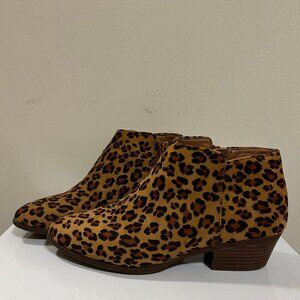 Cheetah Print Ankle Boots Womens Size 7.5